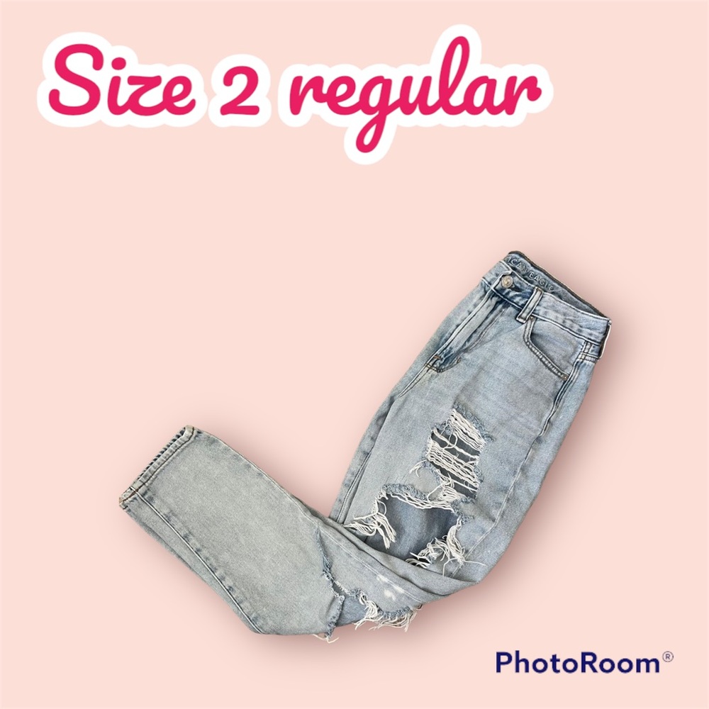 American Eagle mom jeans size 2